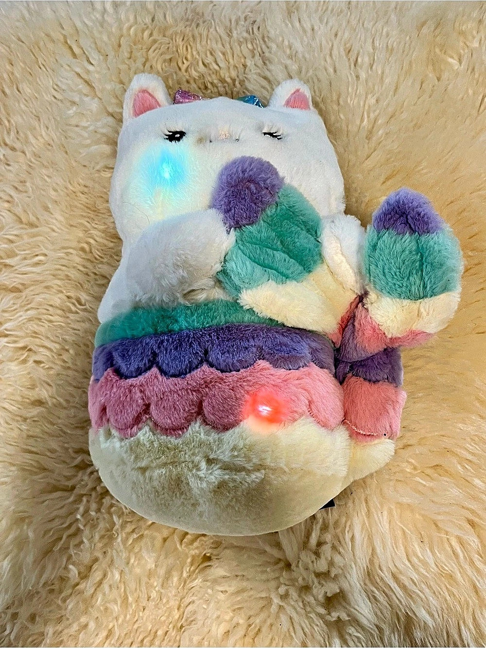 Fao Schwartz - Glow Brights Mermaid Meowmaid Plush - Lights Up
